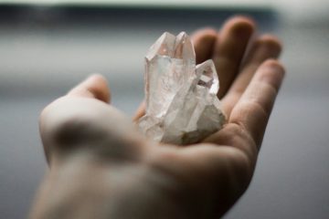 hand with crystal