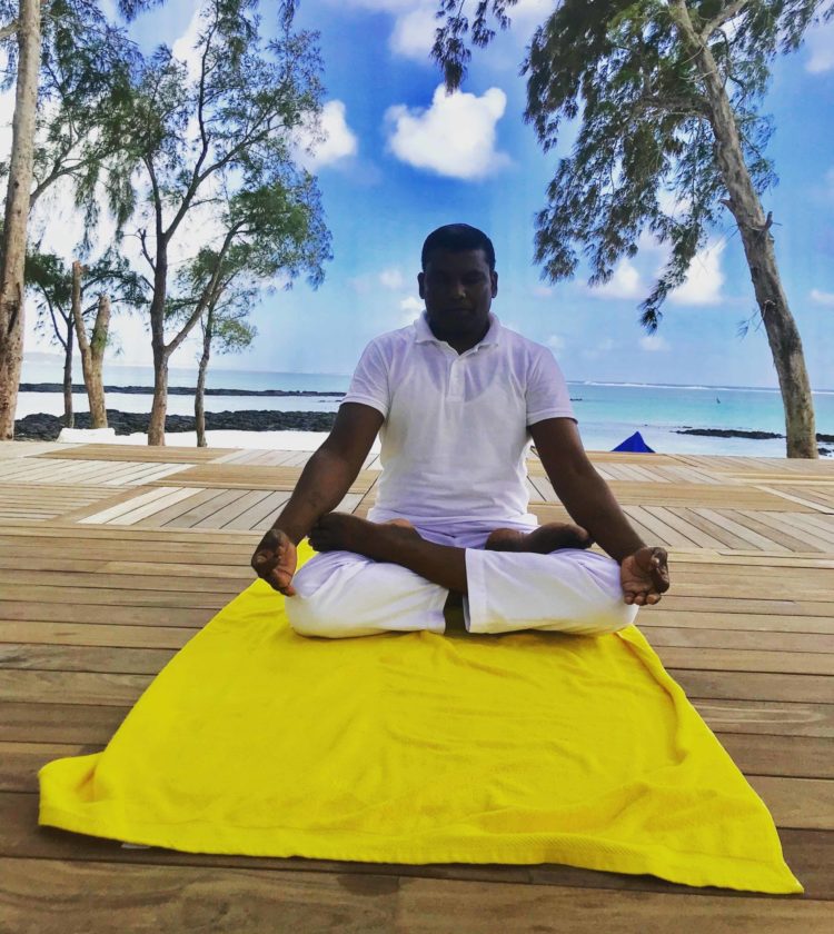Yoga on the beach